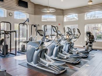 FITNESS CENTER WITH LCD TELEVISIONS at Arterra, Albuquerque
